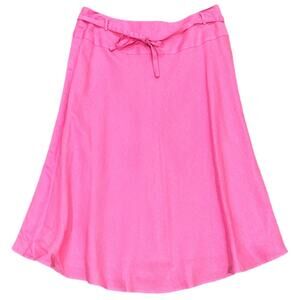 NWT Simon Chang Midi Circle Skirt in Lipstick